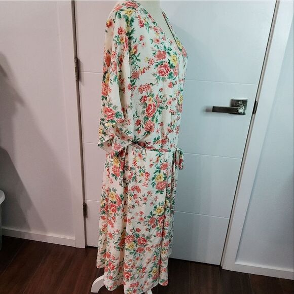 1 State Floral Print Wrap Dress Size 6 - Picture 6 of 12
